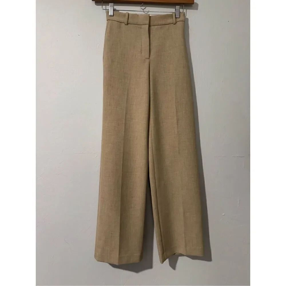 Babaton cream tan pants 0